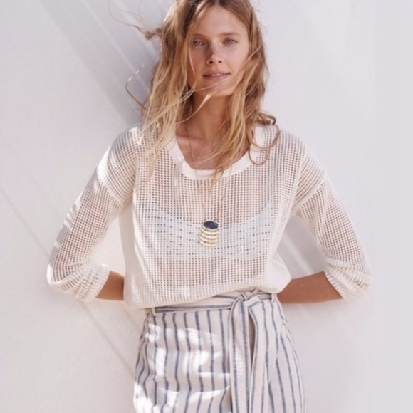 Madewell Sweaters - Madewell Cream "Northshore" Pullover Sweater Large